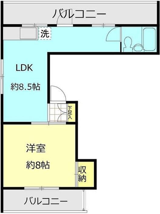 井村ビル402の間取り