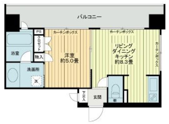 渋谷常盤松ハウス301の間取り