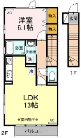 エクセレント自由が丘201の間取り