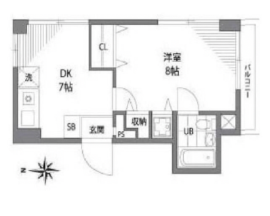 ドエル大橋301の間取り