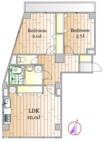 学芸大マンション泉303の間取り