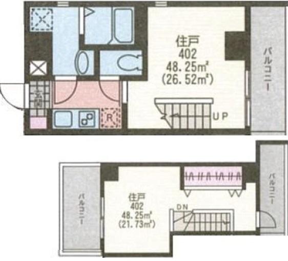 東山ikビル402の間取り