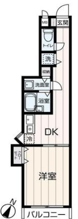 菱和パレス代々木公園106の間取り
