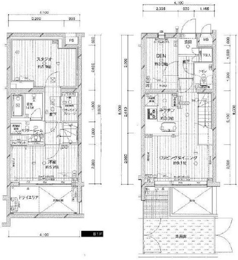 ランドステージ学芸大学104の間取り