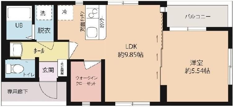 リバティ中目黒201の間取り