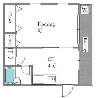 ＩＮ　ＦＬＡＴ101の間取り