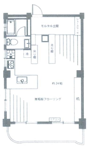 清水池ニュースカイマンション602の間取り