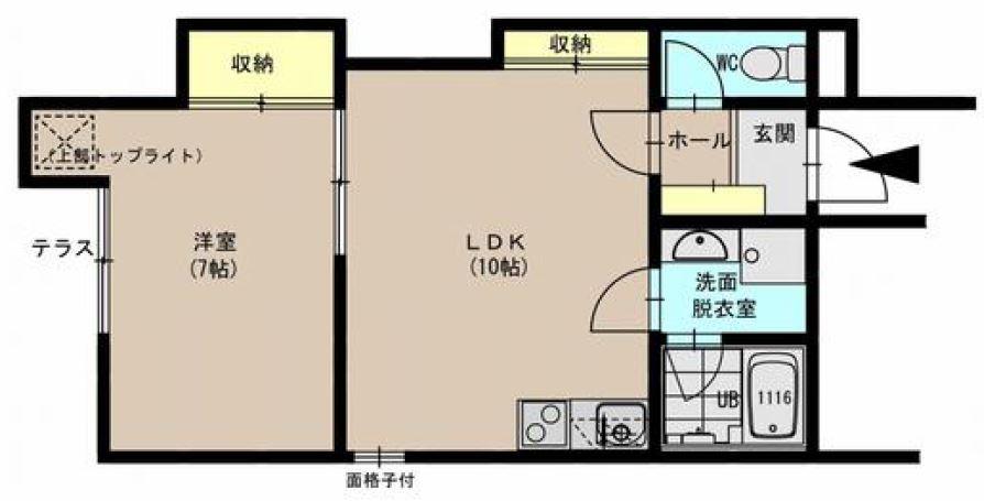 サンライズ1Fの間取り