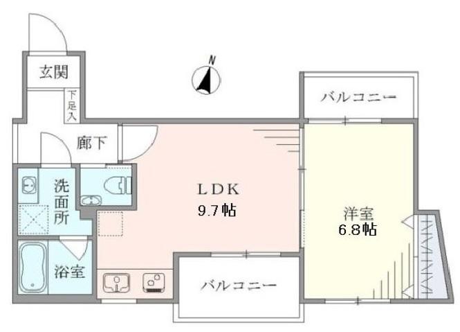 グランデュオ駒沢?104の間取り