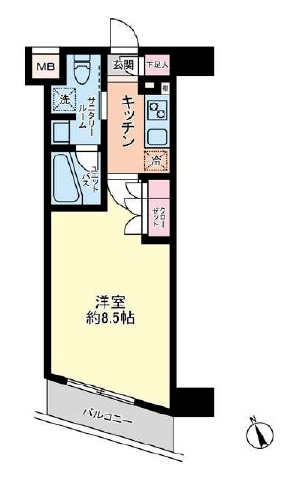 ステージグランデ用賀アジールコート210の間取り