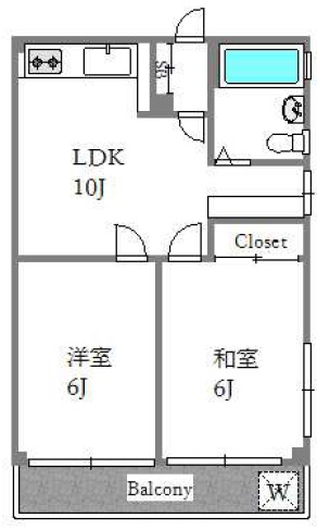 代官山ハイツ602の間取り