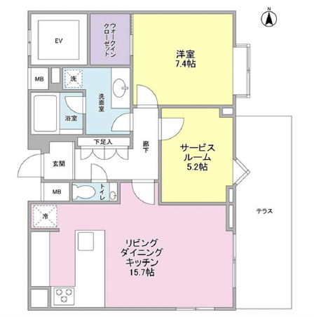 アークテラス東山101の間取り