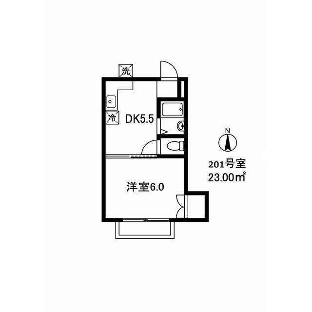 エクセレンス自由が丘201の間取り