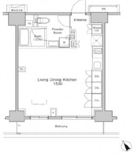 プラウドフラット渋谷富ヶ谷511の間取り