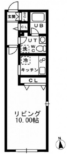 プライムアーバン学芸大学406の間取り