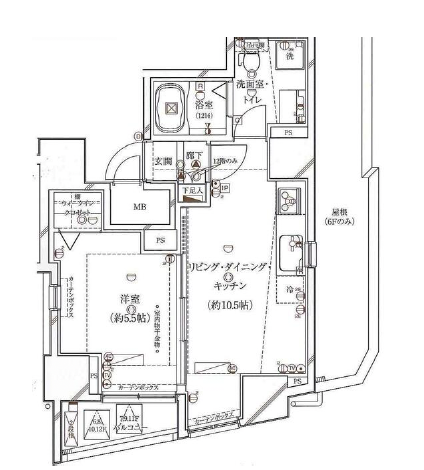ガリシアレジデンス広尾903の間取り