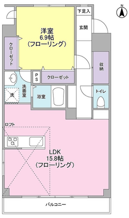 ＧＲＥＥＮＨＩＬＬ駒沢公園405の間取り