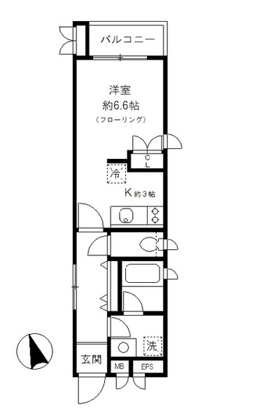 ヴィラあざみ102の間取り