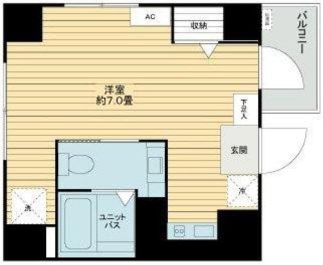 オリエンタル道玄坂702の間取り