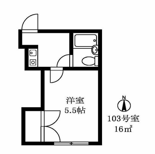 伊藤フラッツ103の間取り