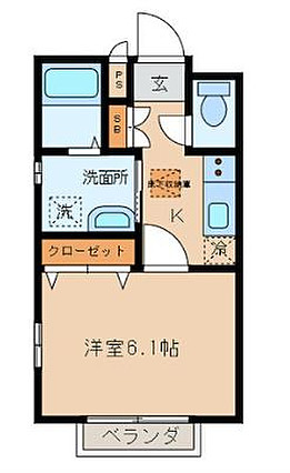 クワトロ祐天寺202の間取り