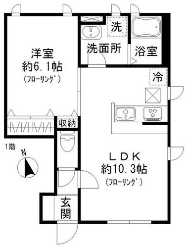 シャローム鷹番1Aの間取り