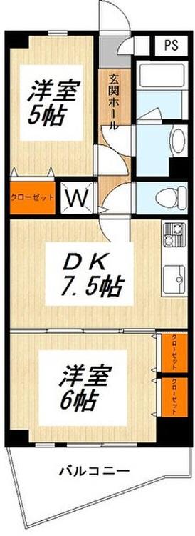 クリーン太子堂402の間取り