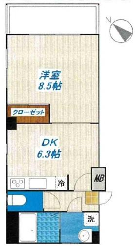 メゾン・ド・クボタ302の間取り