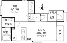 ラピスラズリー池尻101の間取り