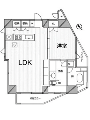 コートモデリア広尾601の間取り