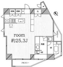 コートモデリア広尾601の間取り