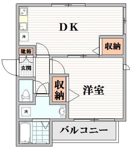 胡桃101の間取り