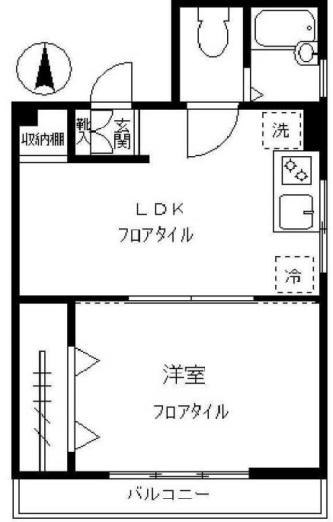 高林ハイツ201の間取り