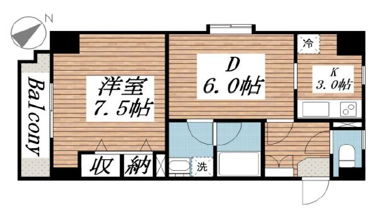 サンアーバン目黒703の間取り