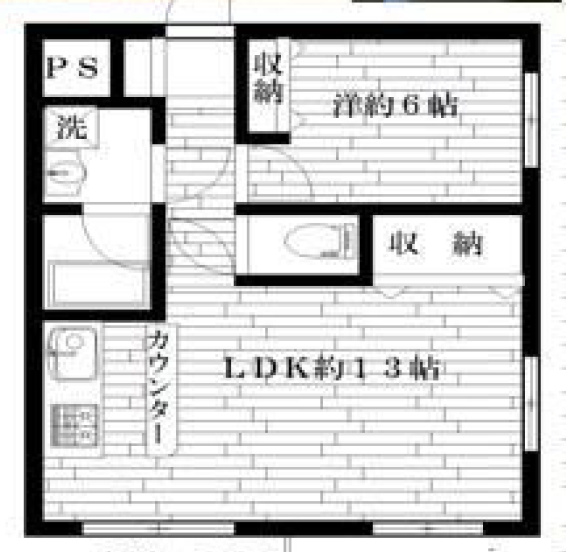 リポーズアラカワ102の間取り