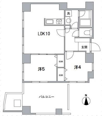 富士見坂プレイス602の間取り