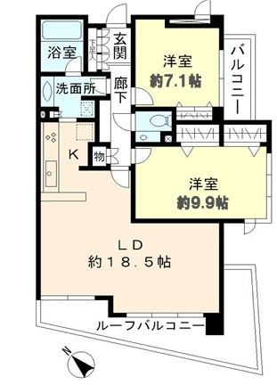 ヒューリック目黒三田408の室内9