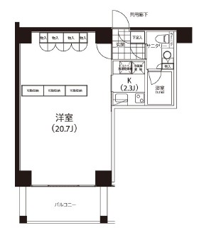 クイズ恵比寿416の間取り