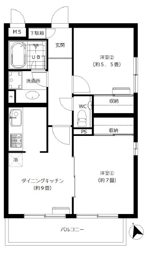 ローズガーデン池尻501の間取り