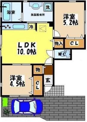 グレース太子堂101の間取り