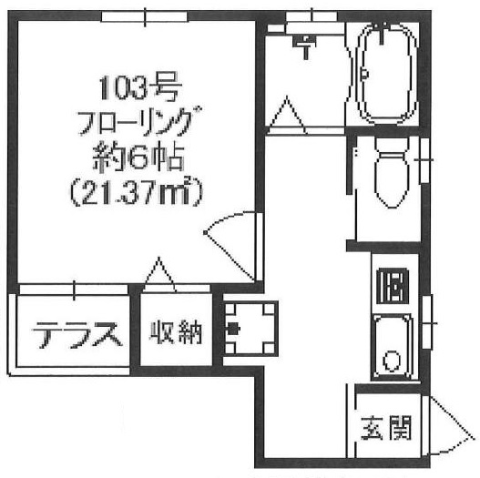 プラムコート103の間取り