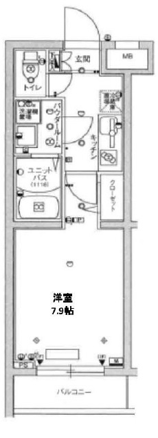 スカイコートパレス駒沢Ⅱ406の間取り