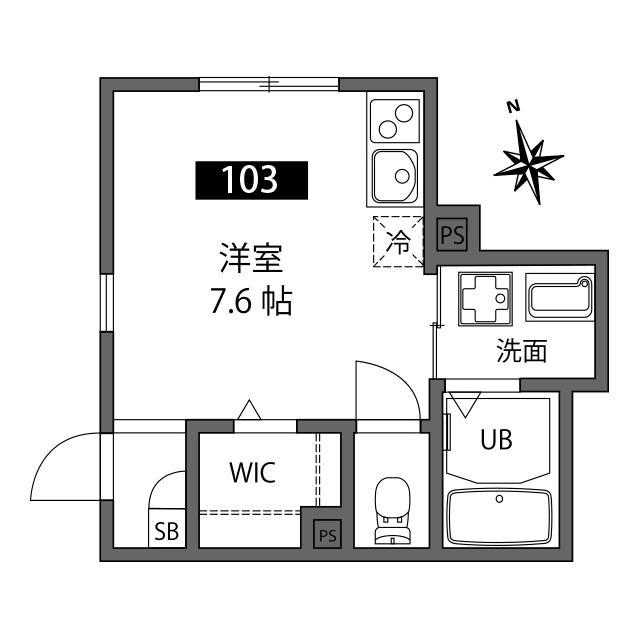 リバティヒル奥沢103の間取り