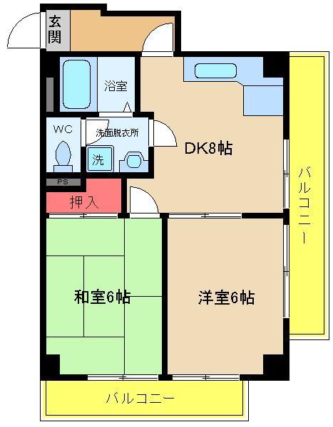 リレント白百合403の間取り