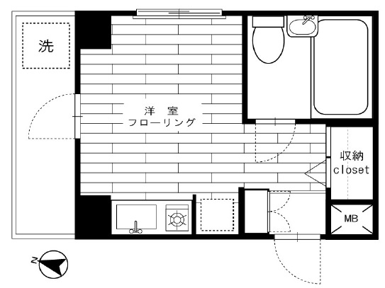 ボヌール大橋703の間取り