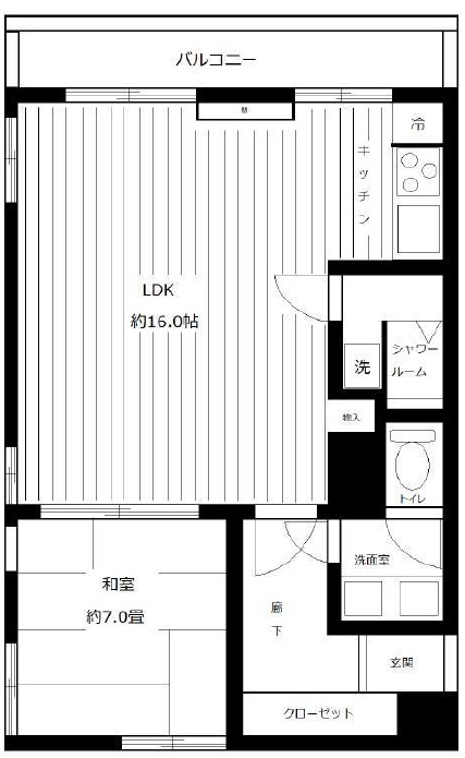 円山町マンション205の間取り