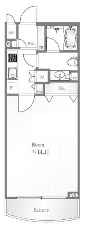スカーラ代官山302の間取り