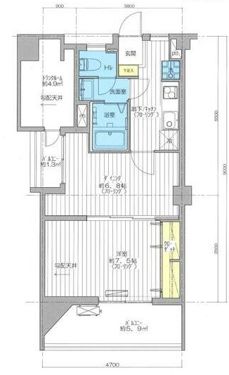 FLATS三軒茶屋401の間取り