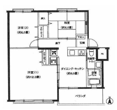 駒沢パークサイドハイツ0014の間取り