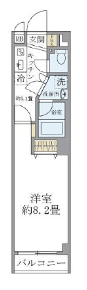 サウダージ自由が丘102の間取り